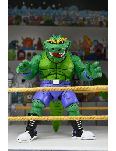 Teenage Mutant Ninja Turtles (Archie Comics) Action Figure Stump Wrestling Leatherhead 18 cm