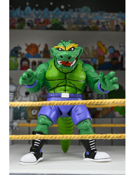 Teenage Mutant Ninja Turtles (Archie Comics) Action Figure Stump Wrestling Leatherhead 18 cm