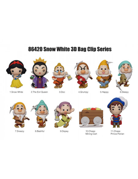 SNOW WHITE BAG CLIP BLIND BOX DISPLAY(24
