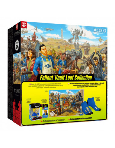 Fallout gift set Fallout Vault Loot Collection (Puzzle, socks, figurine & key ring)