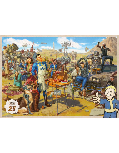 Fallout gift set Fallout Vault Loot Collection (Puzzle, socks, figurine & key ring)