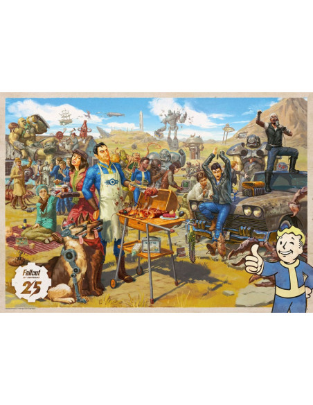Fallout gift set Fallout Vault Loot Collection (Puzzle, socks, figurine & key ring)