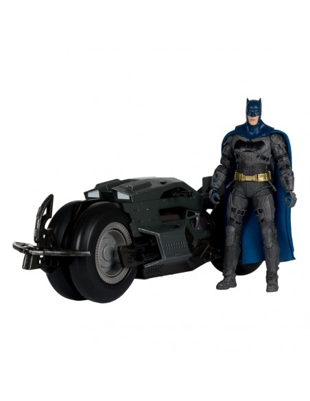 The Flash DC Multiverse Vehicle Batcycle with Batman