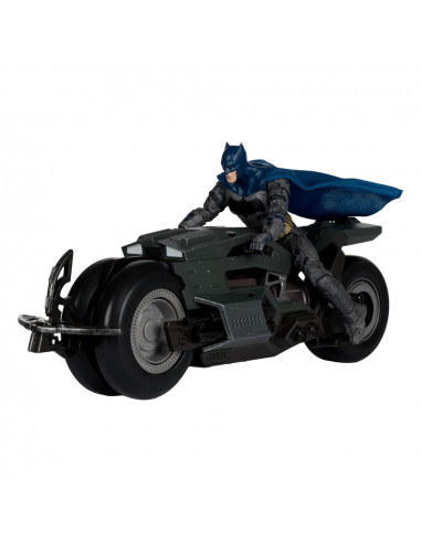 The Flash DC Multiverse Vehicle Batcycle with Batman