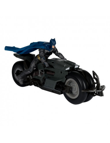 The Flash DC Multiverse Vehicle Batcycle with Batman