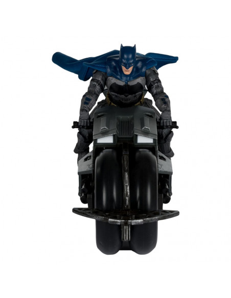 The Flash DC Multiverse Vehicle Batcycle with Batman