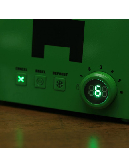 Minecraft Toaster Green Creeper Cube