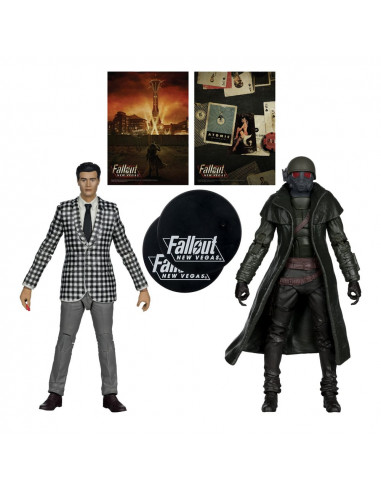 Fallout: New Vegas Statue 2-Pack Riot Ranger Armor & Benny Survivor 18 cm