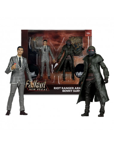 Fallout: New Vegas Statue 2-Pack Riot Ranger Armor & Benny Survivor 18 cm