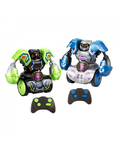 Silverlit Robo Kombat Tornado Remote-Controlled Robots 2er - Set Green/Blue