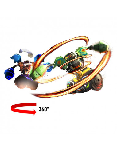 Silverlit Robo Kombat Tornado Remote-Controlled Robots 2er - Set Green/Blue