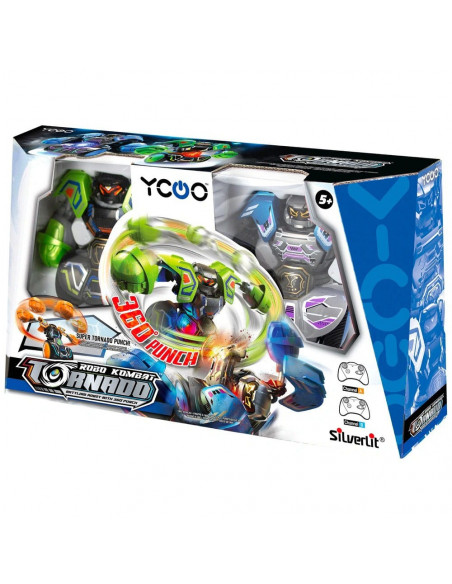 Silverlit Robo Kombat Tornado Remote-Controlled Robots 2er - Set Green/Blue