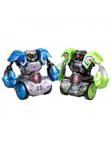 Silverlit Robo Kombat Tornado Remote-Controlled Robots 2er - Set Green/Blue
