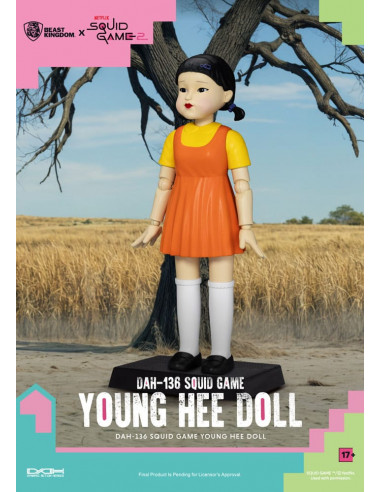 Squid Game Action Figure with Sound Young Hee Doll 30 cm