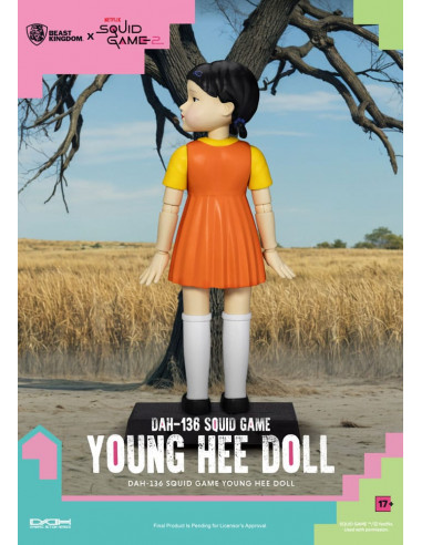 Squid Game Action Figure with Sound Young Hee Doll 30 cm