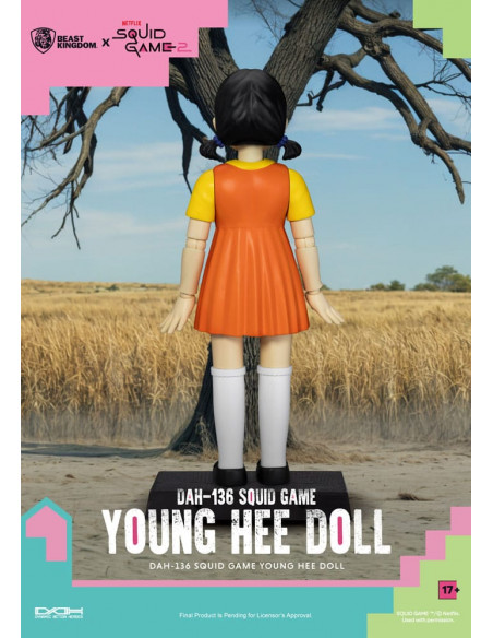 Squid Game Action Figure with Sound Young Hee Doll 30 cm