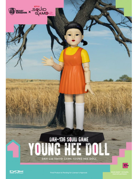 Squid Game Action Figure with Sound Young Hee Doll 30 cm