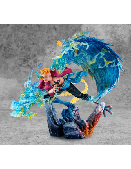 One Piece P.O.P MAS Maximum PVC Statue Marco the Phoenix Leader of 1st group of Whitebeard Pirates 32 cm