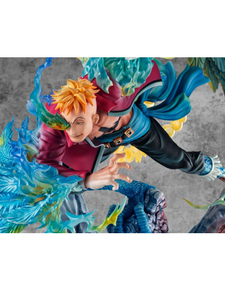 One Piece P.O.P MAS Maximum PVC Statue Marco the Phoenix Leader of 1st group of Whitebeard Pirates 32 cm
