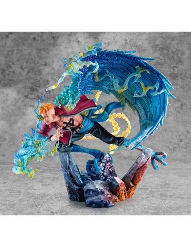 One Piece P.O.P MAS Maximum PVC Statue Marco the Phoenix Leader of 1st group of Whitebeard Pirates 32 cm