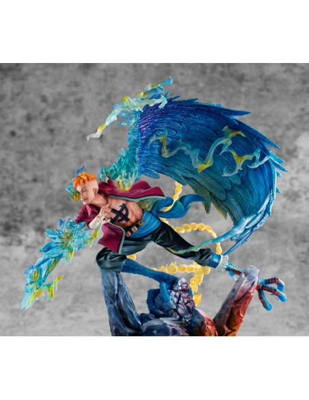 One Piece P.O.P MAS Maximum PVC Statue Marco the Phoenix Leader of 1st group of Whitebeard Pirates 32 cm