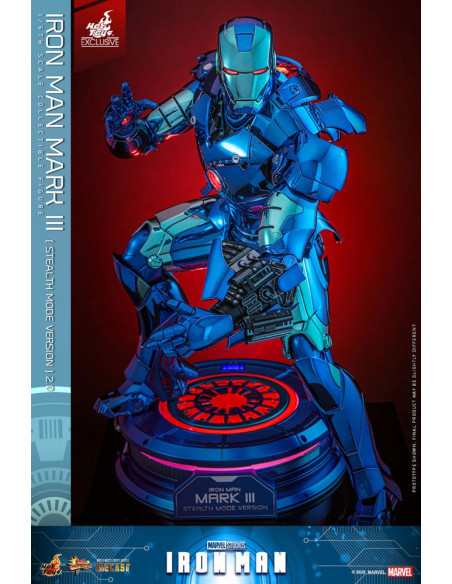 Iron Man Movie Masterpiece Diecast Action Figure 1/6 Iron Man Mark III (Stealth Mode Ver.) 2.0 Hot Toys Exclusive 33 cm
