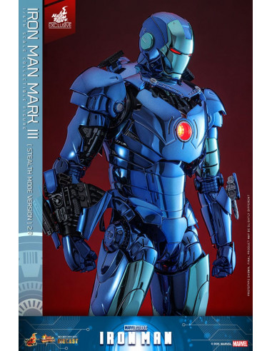 Iron Man Movie Masterpiece Diecast Action Figure 1/6 Iron Man Mark III (Stealth Mode Ver.) 2.0 Hot Toys Exclusive 33 cm