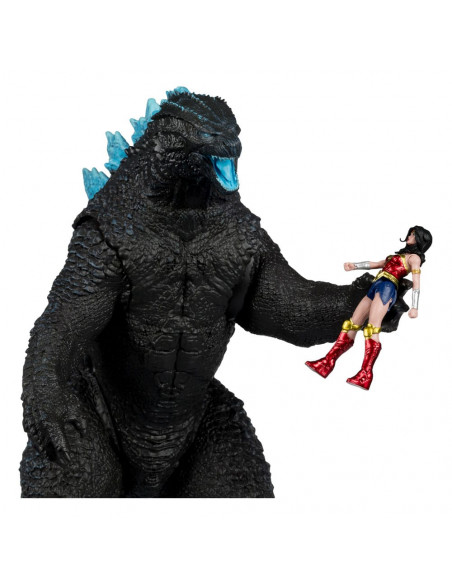 DC Justice League Monsterverse DC Multiverse Action Figures 2-Pack Wonder Woman Vs. Atomic Blast Godzilla 18 cm