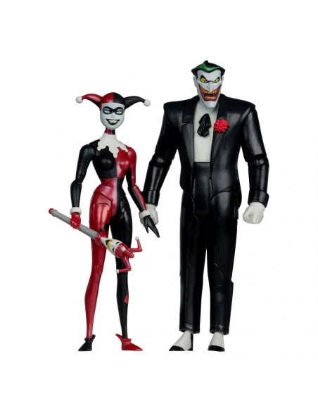 Batman: The Animated Series DC Direct Action Figures Harley Quinn & The Joker (Mad Love) (Gold Label) 18 cm