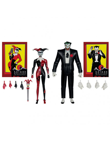 Batman: The Animated Series DC Direct Action Figures Harley Quinn & The Joker (Mad Love) (Gold Label) 18 cm