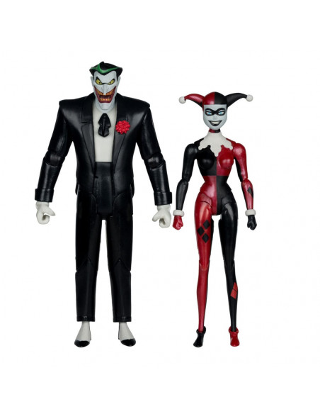 Batman: The Animated Series DC Direct Action Figures Harley Quinn & The Joker (Mad Love) (Gold Label) 18 cm