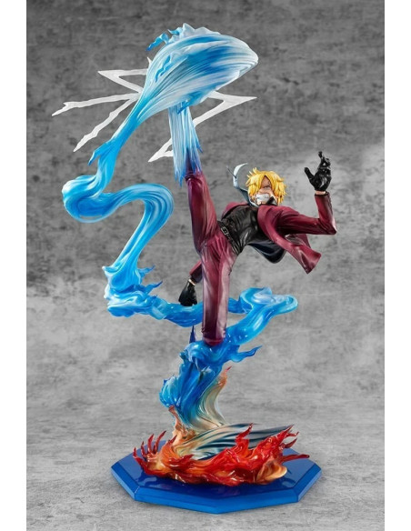 ONE PIECE Sanji 1/8 Pvc Figure P.O.P. K-Maximum MegaHouse Bandai In Brown Box