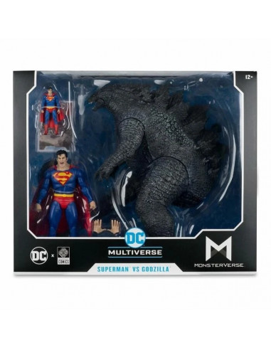 DC COMICS Justice League Superman vs Godzilla Action Figure In Box McFarlane Toy