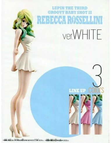 LUPIN III Groovy Bby Shot III Rebecca Rossellini Ver. White Figure Banpresto