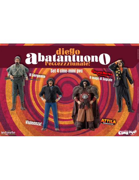DIEGO ABATANTUONO Set Completo 4 Figure + KIT VIULEENZA cinemini Infinite Statue