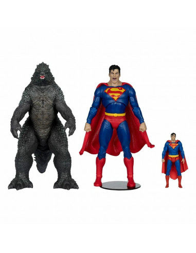 DC COMICS Justice League Superman vs Godzilla Action Figure In Box McFarlane Toy
