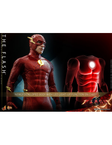 DC THE FLASH Ezra Miller as Barry Allen Action Figure Hot Toys Sideshow MMS713