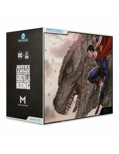 DC COMICS Justice League Superman vs Godzilla Action Figure In Box McFarlane Toy