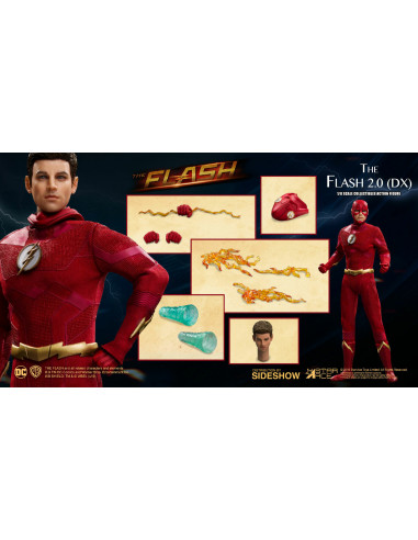 DC The Flash 2.0 Deluxe Action Figure 1:8 Grant Gustin CW Star Ace Sideshow 