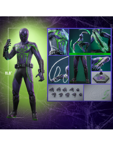 Spider-Man MILES MORALES PURPLE REIGN SUIT 1/6 Hot Toys Sideshow Exclusive VGM68