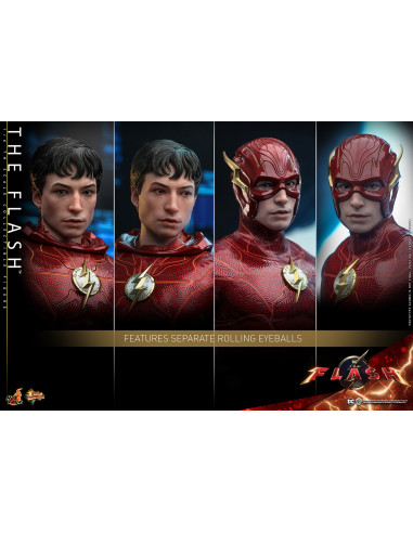 DC THE FLASH Ezra Miller as Barry Allen Action Figure Hot Toys Sideshow MMS713