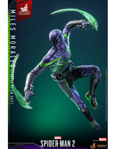 Spider-Man MILES MORALES PURPLE REIGN SUIT 1/6 Hot Toys Sideshow Exclusive VGM68