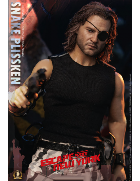 Escape from New York Kurt Russell Snake Plissken Real Hair Ver. Asmus Sideshow