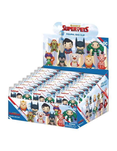 DC Super Pets 3D PVC Bag Clips Series 1 Display (24)