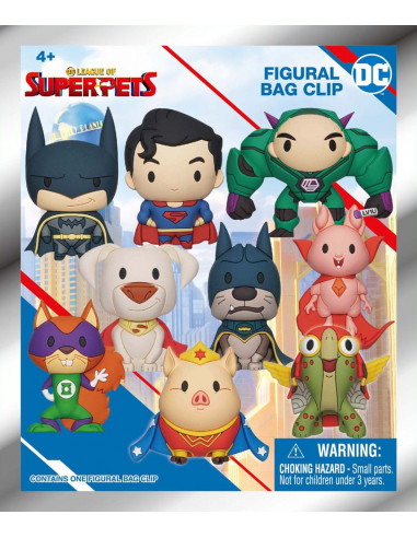 DC Super Pets 3D PVC Bag Clips Series 1 Display (24)