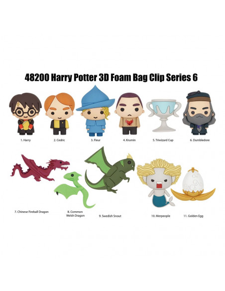 Harry Potter 3D PVC Bag Clips Series 6 Display (24)