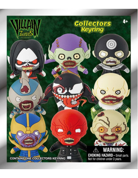 Marvel 3D PVC Bag Clips  Series 1 Zombies Display (24)