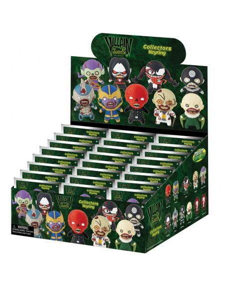 Marvel 3D PVC Bag Clips  Series 1 Zombies Display (24)