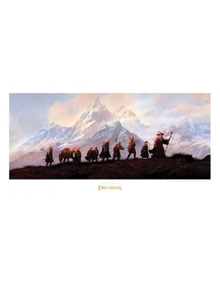 Lord of the Rings Art Print The Fellowship of the Ring: 20th Anniversary 59 x 30 cm