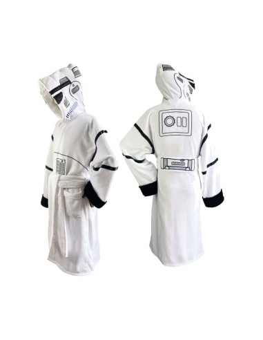 Star Wars Original Stormtrooper Fleece Bathrobe Stormtrooper White